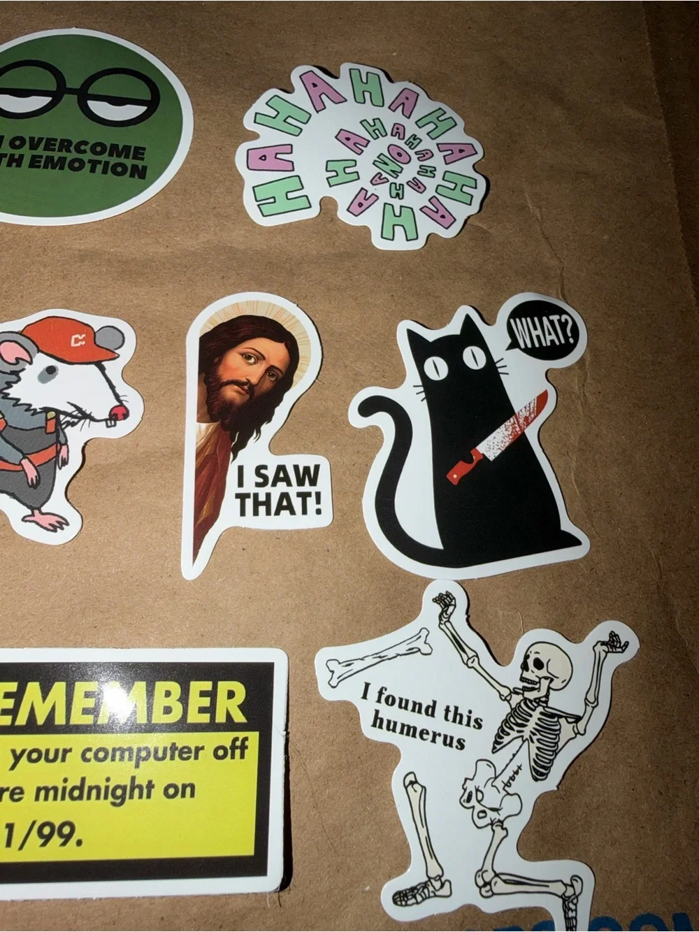 Funny stickers set of 10